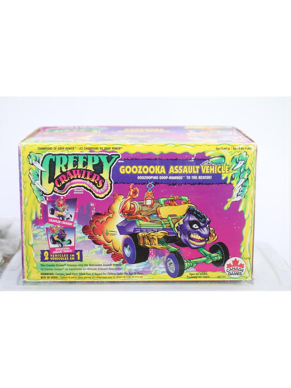 Creepy Crawlers Goozooka Assault Vehicle 2 Vehicles in 1 1994 Canada Games